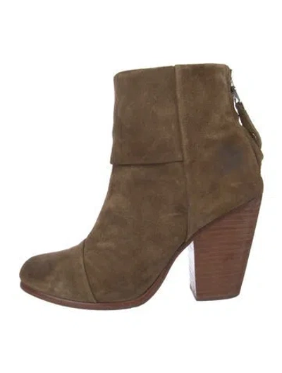 Pre-owned Rag & Bone Suede Boots In Brown