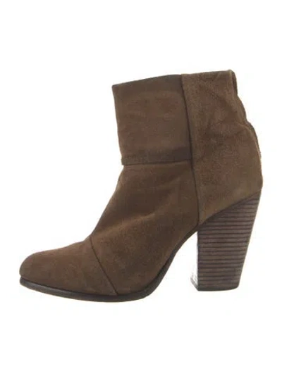 Pre-owned Rag & Bone Suede Boots In Brown