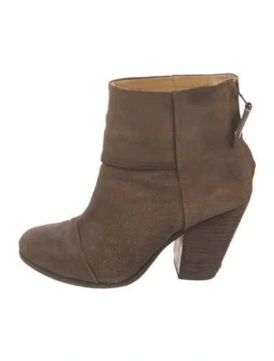 Pre-owned Rag & Bone Suede Boots In Brown