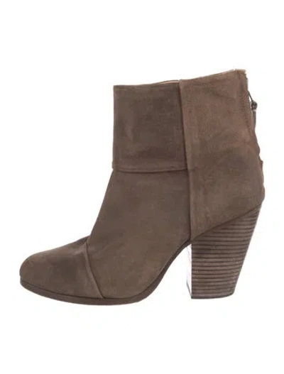 Pre-owned Rag & Bone Suede Boots In Brown