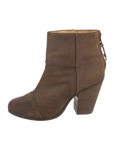 Pre-owned Rag & Bone Suede Boots In Brown