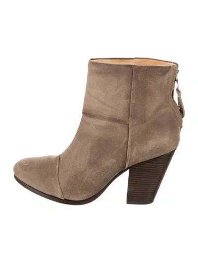Pre-owned Rag & Bone Suede Boots In Brown