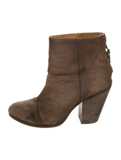 Pre-owned Rag & Bone Suede Boots In Brown