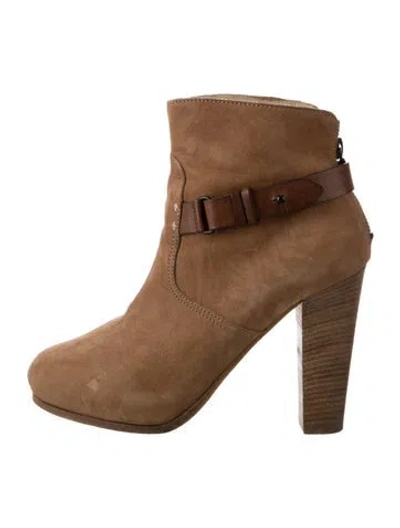 Pre-owned Rag & Bone Suede Boots In Brown