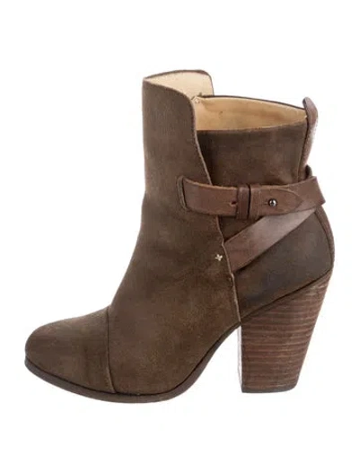 Pre-owned Rag & Bone Suede Boots In Brown