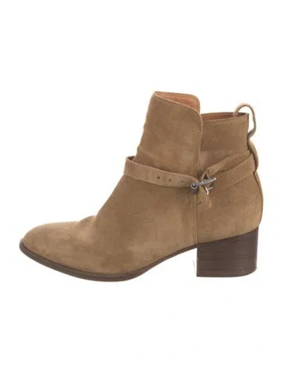 Pre-owned Rag & Bone Suede Boots In Brown/neutrals