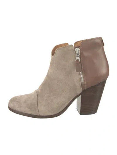 Pre-owned Rag & Bone Suede Boots In Brown/neutrals