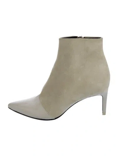 Pre-owned Rag & Bone Suede Boots In Clear