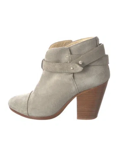 Pre-owned Rag & Bone Suede Boots In Gray
