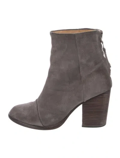 Pre-owned Rag & Bone Suede Boots In Gray