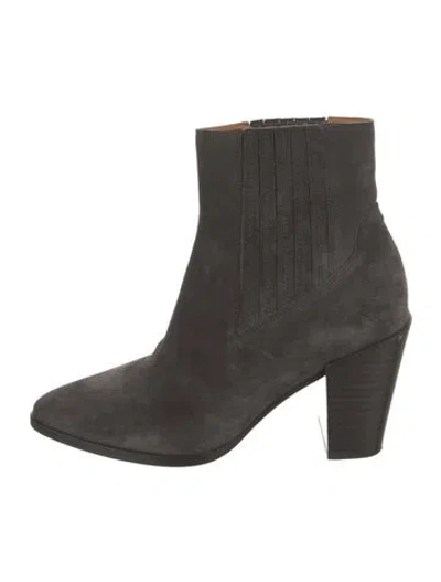 Pre-owned Rag & Bone Suede Boots In Gray