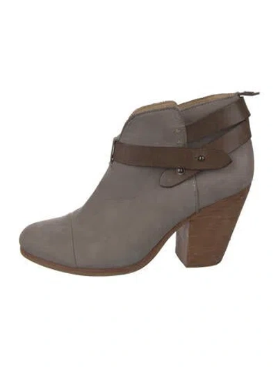 Pre-owned Rag & Bone Suede Boots In Gray