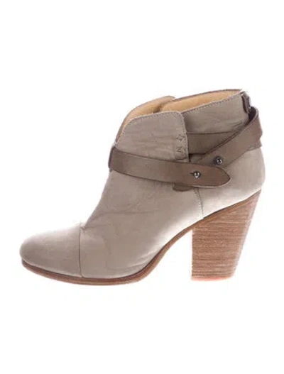 Pre-owned Rag & Bone Suede Boots In Gray