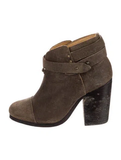 Pre-owned Rag & Bone Suede Boots In Gray