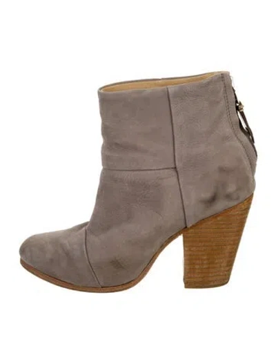 Pre-owned Rag & Bone Suede Boots In Gray