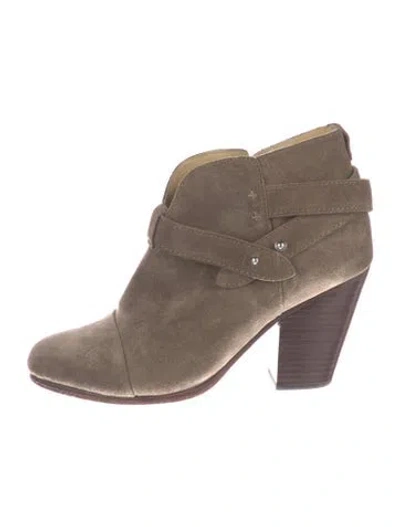 Pre-owned Rag & Bone Suede Boots In Gray