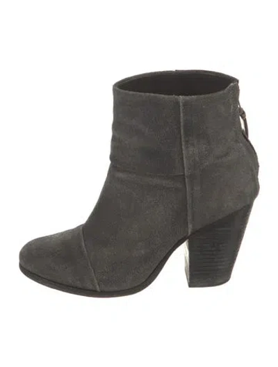 Pre-owned Rag & Bone Suede Boots In Gray