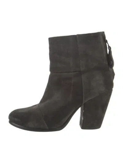 Pre-owned Rag & Bone Suede Boots In Gray