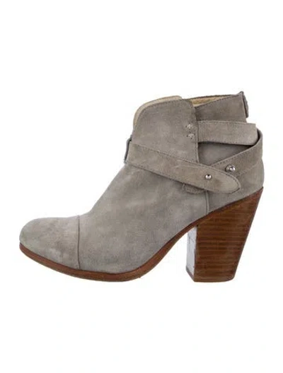 Pre-owned Rag & Bone Suede Boots In Gray