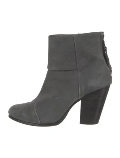 Pre-owned Rag & Bone Suede Boots In Gray