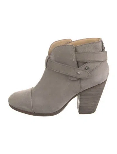 Pre-owned Rag & Bone Suede Boots In Gray