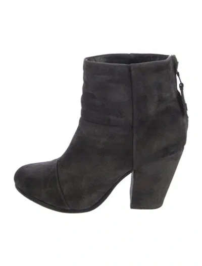 Pre-owned Rag & Bone Suede Boots In Gray