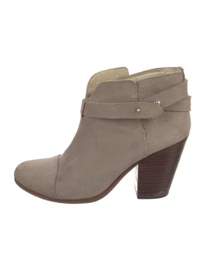 Pre-owned Rag & Bone Suede Boots In Gray
