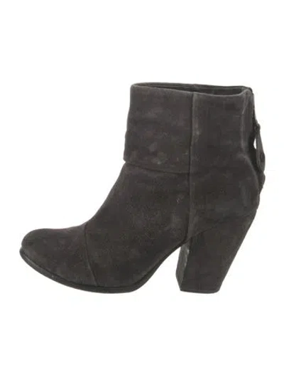 Pre-owned Rag & Bone Suede Boots In Gray