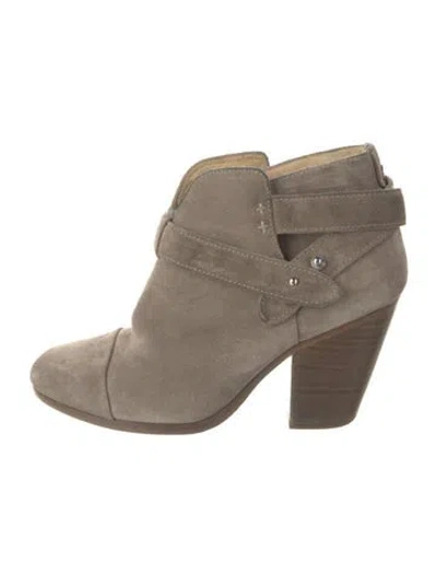 Pre-owned Rag & Bone Suede Boots In Gray