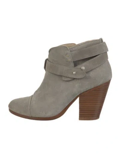 Pre-owned Rag & Bone Suede Boots In Gray