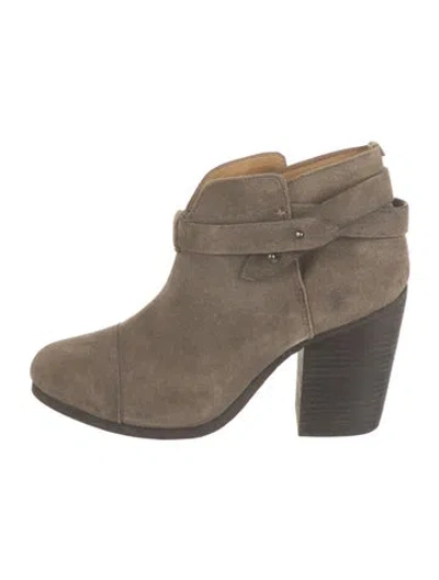 Pre-owned Rag & Bone Suede Boots In Gray