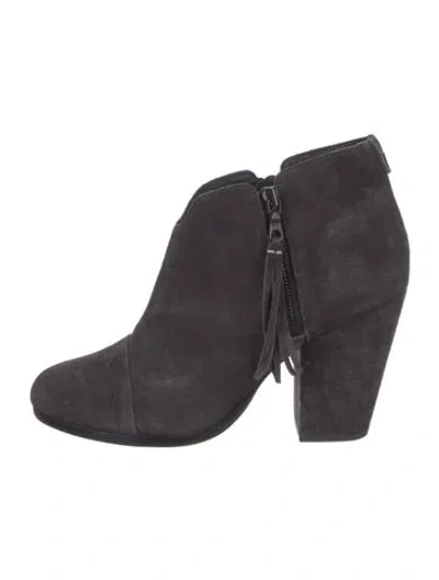 Pre-owned Rag & Bone Suede Boots In Gray
