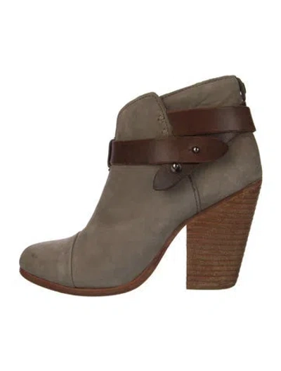 Pre-owned Rag & Bone Suede Boots In Gray