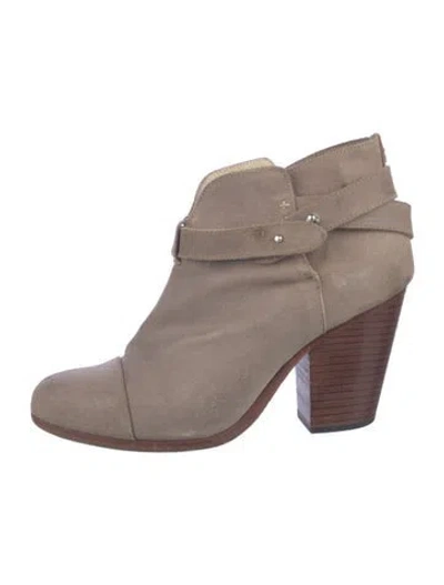 Pre-owned Rag & Bone Suede Boots In Gray