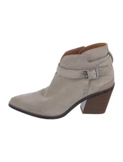 Pre-owned Rag & Bone Suede Boots In Gray