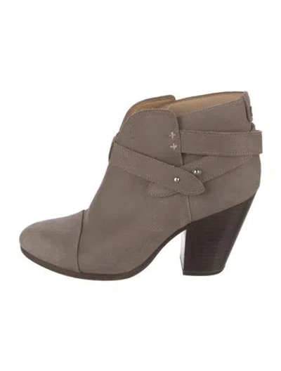 Pre-owned Rag & Bone Suede Boots In Gray