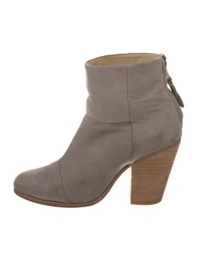 Pre-owned Rag & Bone Suede Boots In Gray