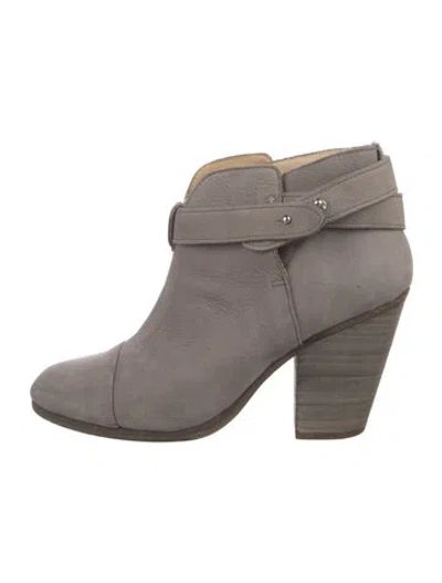 Pre-owned Rag & Bone Suede Boots In Gray