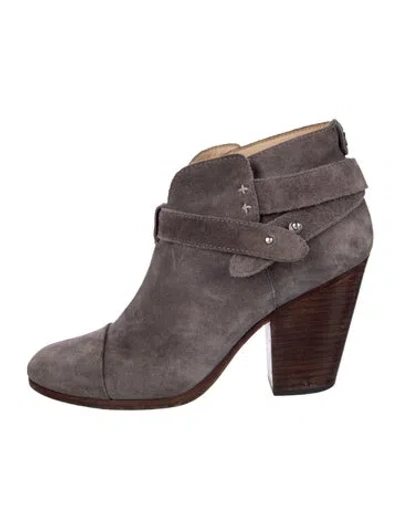 Pre-owned Rag & Bone Suede Boots In Gray