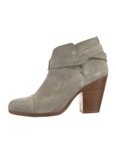 Pre-owned Rag & Bone Suede Boots In Gray