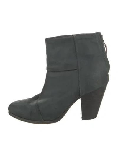 Pre-owned Rag & Bone Suede Boots In Green