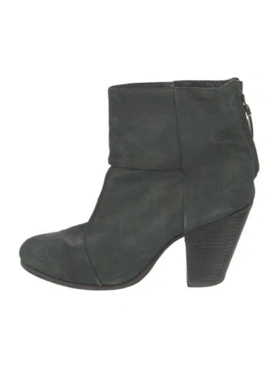Pre-owned Rag & Bone Suede Boots In Green