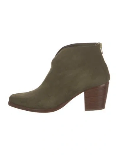 Pre-owned Rag & Bone Suede Boots In Green