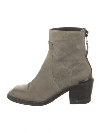 Pre-owned Rag & Bone Suede Boots In Green