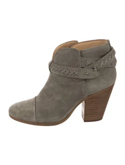 Pre-owned Rag & Bone Suede Boots In Green