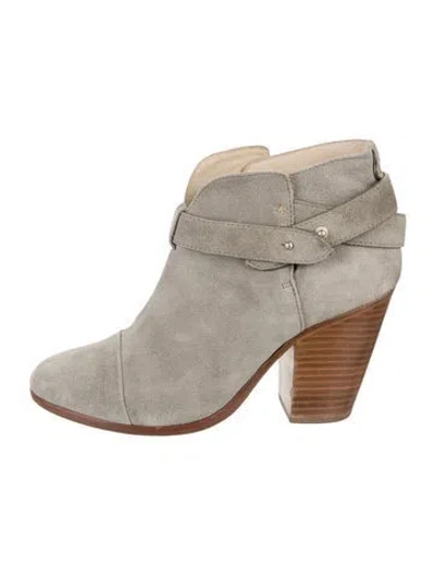 Pre-owned Rag & Bone Suede Boots In Green