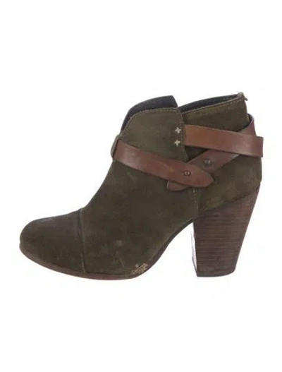 Pre-owned Rag & Bone Suede Boots In Green