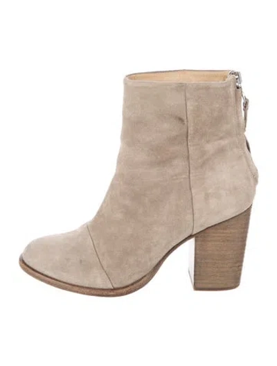 Pre-owned Rag & Bone Suede Boots In Grey