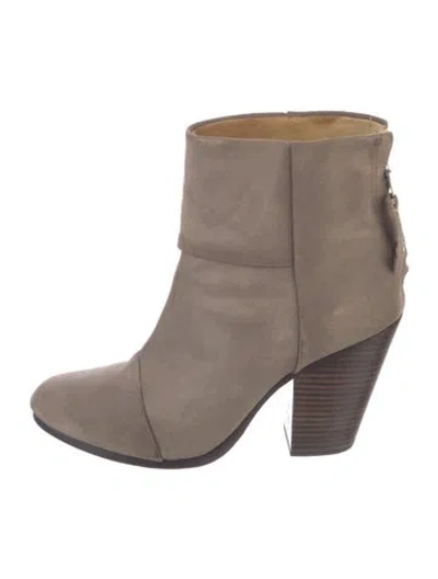 Pre-owned Rag & Bone Suede Boots In Grey