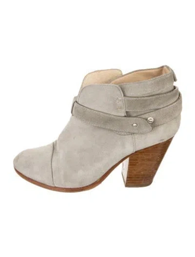 Pre-owned Rag & Bone Suede Boots In Grey